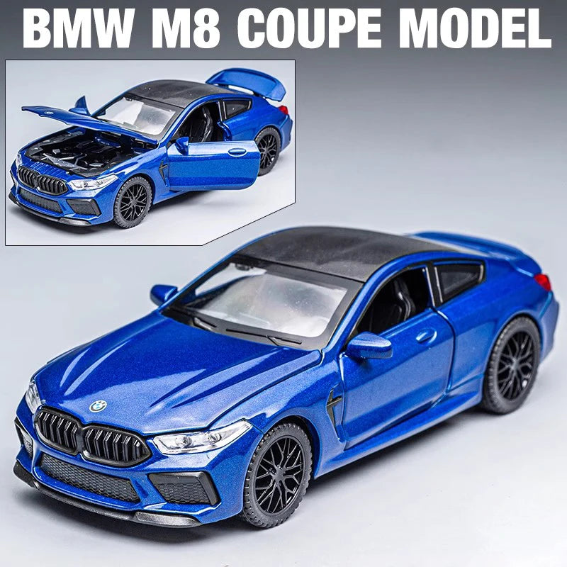 1:32 M8 IM Supercar Alloy Model Car Toy Diecasts Metal Casting Sound and Light Car Toys For Children Vehicle