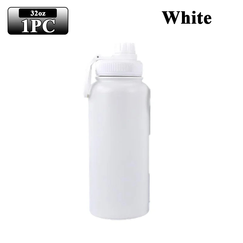 32oz Sports water bottleStainless Steel Pure Titanium Vacuum Portable Leakproof Insulated Water Cup - Chic Cart