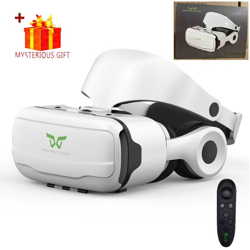 Shinecon VR Glasses Headset 3D Virtual Reality Device Helmet Viar Goggle Lenses For Smartphone Smart Cell Phone Realidade Viewer - Chic Cart