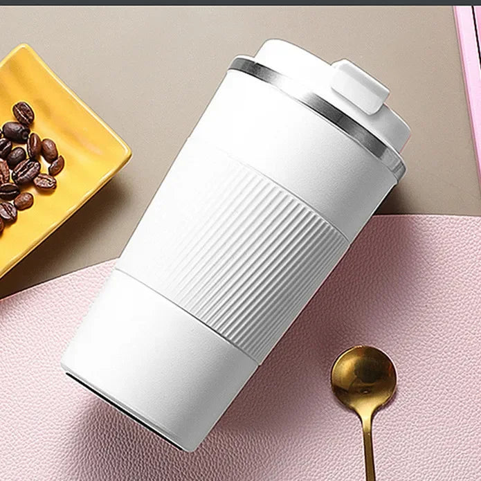 Stainless Steel Coffee Cup 1pc Outdoor Double Layer Vacuum Portable Insulation Cup Leak-Proof Non-Slip Car Vacuum FlaskVIE LENTE - Chic Cart