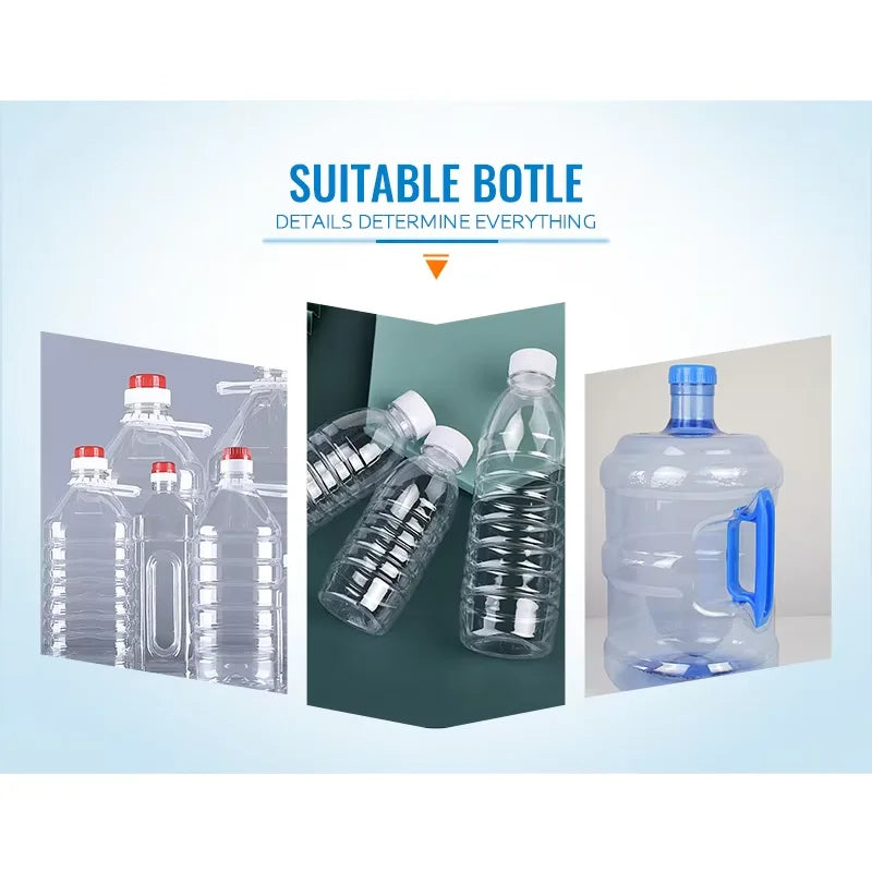 100ml 2L Semi Automatic Soft Drink Machinery Drinks PET Bottle  Blowing Machines Water & Beverage Packaging Line Technology - Chic Cart