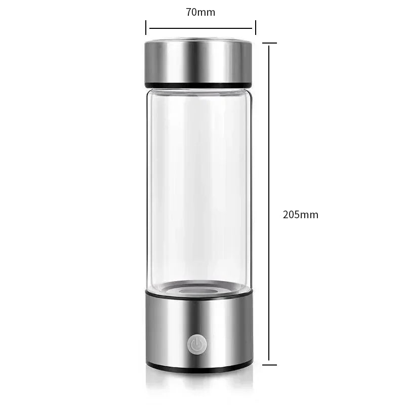 Rich Hydrogen Oxygen Water Cup H2 Inhalation Device Water Bottle SPE PEM Dual Chamber Maker Lonizer Healthcare Water Cup - Chic Cart