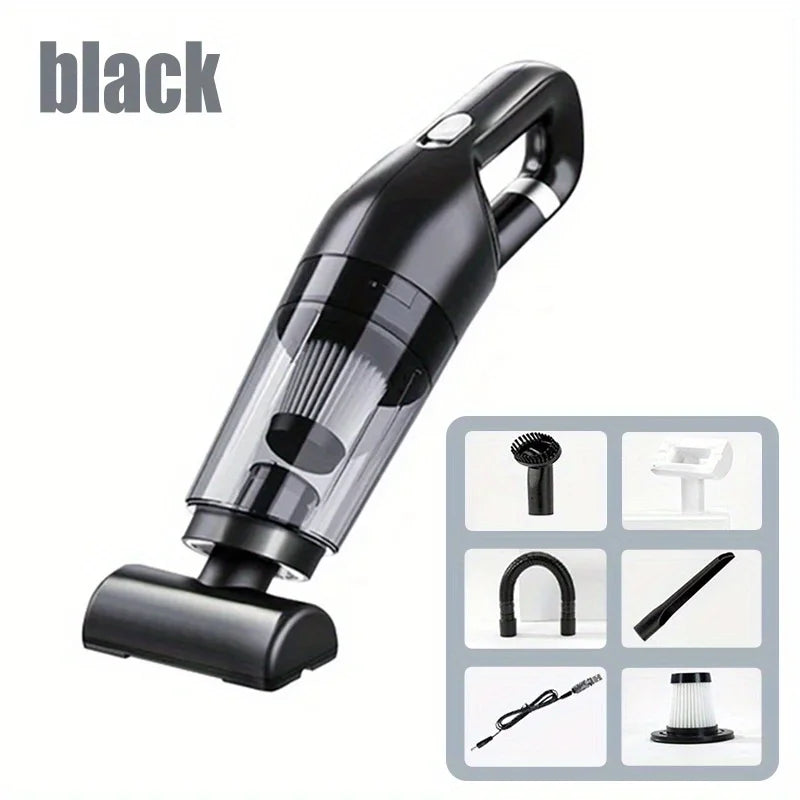 Handheld Home Vacuum Cleaner Rechargeable Portable Vacuum Cleaner Car Home Dual Purpose Wireless Dust Catcher Pet Hair 10000PA - Chic Cart