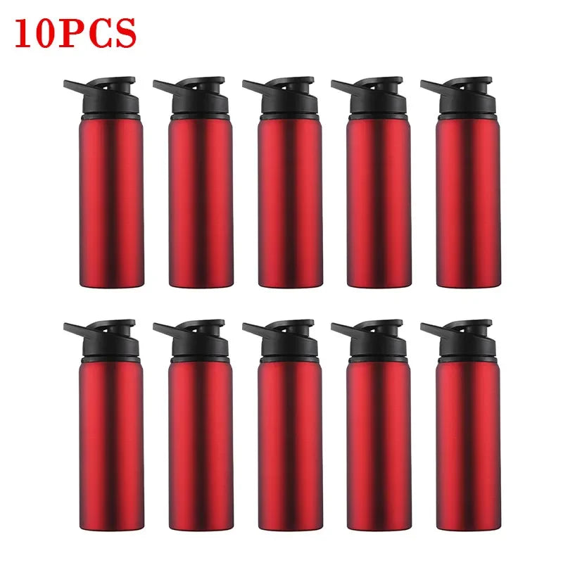 15PCS Stainless Steel Water Bottle Bicycle Riding Drinking Water Bottle Outdoor Sport Travel Mug Metal Stainless Steel Bottle - Chic Cart