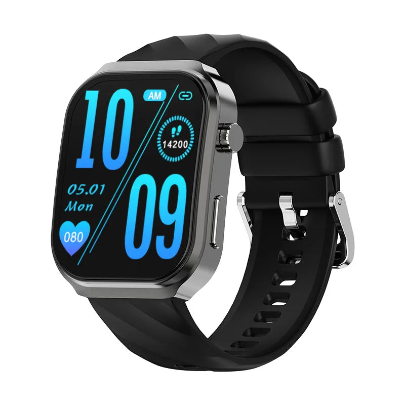 Curved Screen Smart Watch Bluetooth Voice Call Sports Waterproof Fitness Bracelet Wristwatch Clock Smartwatch Heartrate Watch - Chic Cart