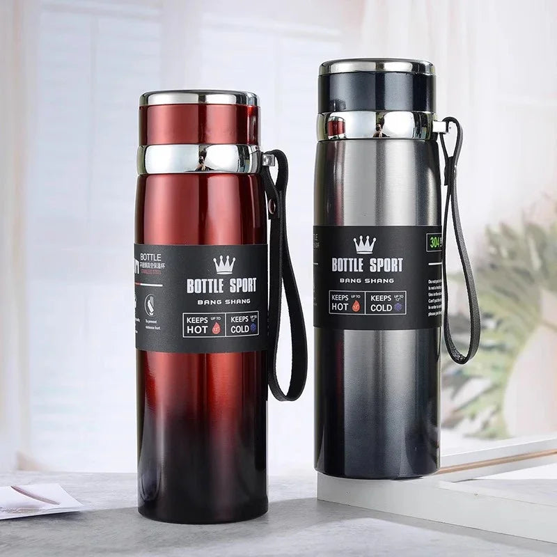 Thermal Water Bottle Keep Cold and Hot Water Bottle Thermos for Coffee Tea Vacuum Flasks Stainless Steel Thermos Bottle gifts - Chic Cart