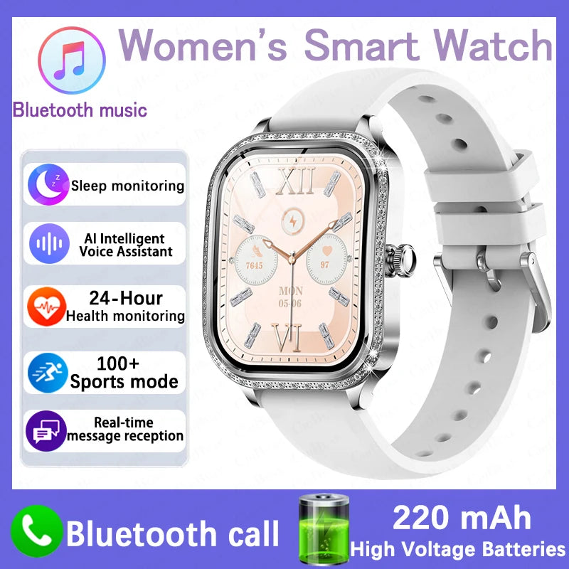 New For HUAWEI FIT3 Smart Watch Women 1.75" HD Display Heart Rate Sport Fitness IP68 Waterproof BT Call Smartwatch For Lady Gift - Chic Cart