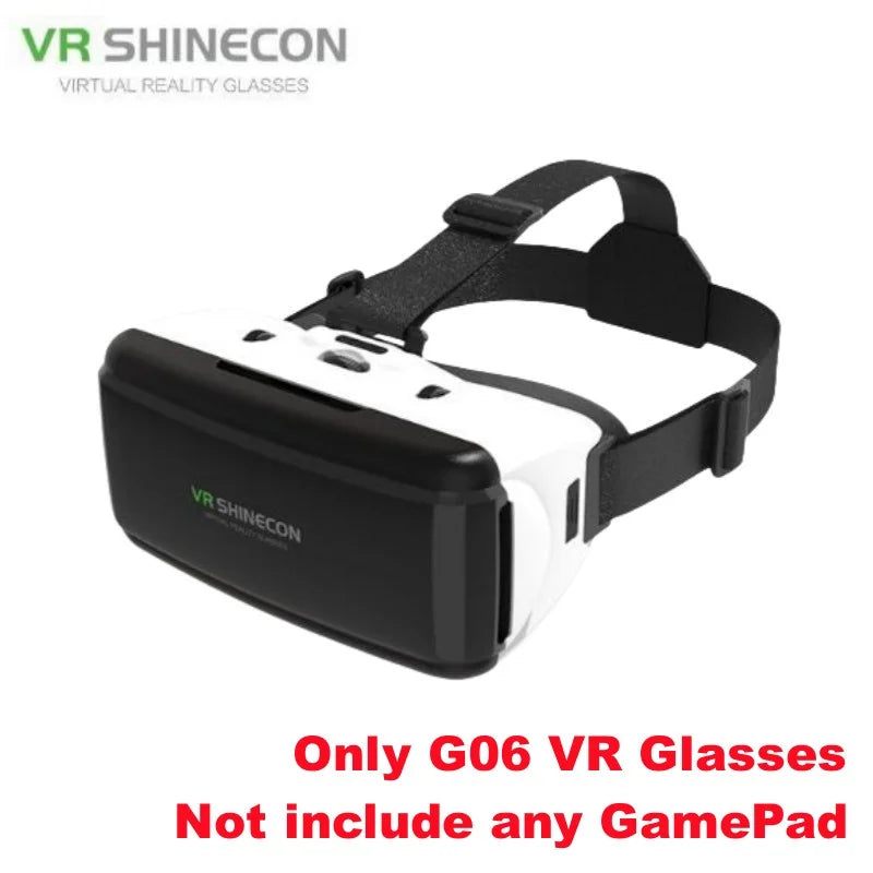 Virtual Reality VR Glasses IMAX Huge Screen 3D Glasses Google Cardboard Box VR Helmet for 4.5-6.53" Phone,Support Game Joysticks - Chic Cart