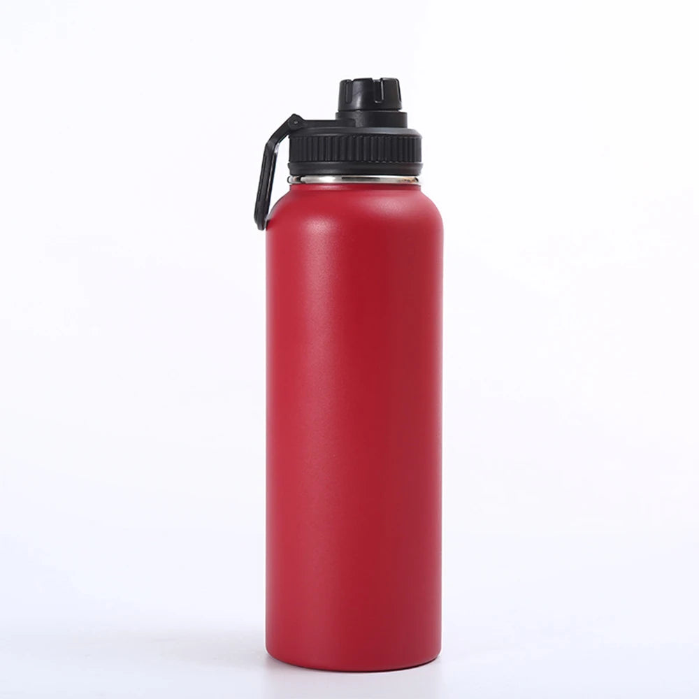 1000ML Stainless Steel Thermos Bottle Large Capacity Thermal Water Bottle Insulated Cup Double Wall Vacuum Flasks Travel Outdoor - Chic Cart