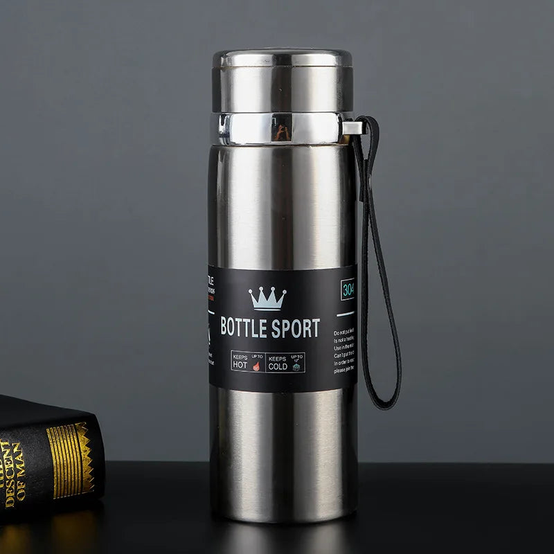 1L Thermal Water Bottle Keep Cold and Hot Water Bottle Thermos for Water Tea Coffee Vacuum Flasks Stainless Steel Thermos Bottle - Chic Cart