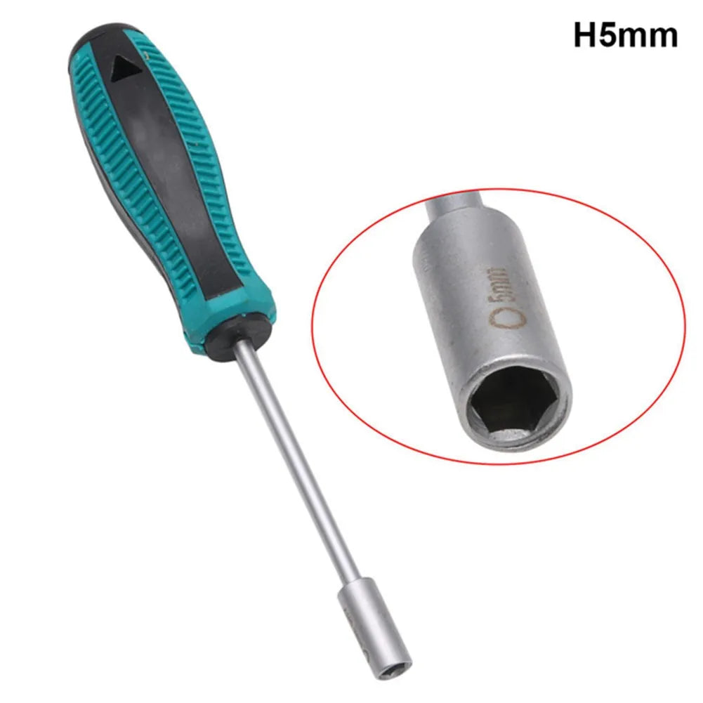 Screwdriver Hex Socket 3/3.5/4/4.5/5/5.5/6mm Wrench Socket Hexagonal Nuts Driver For Car Auto Repairing Manual Tools Accessories