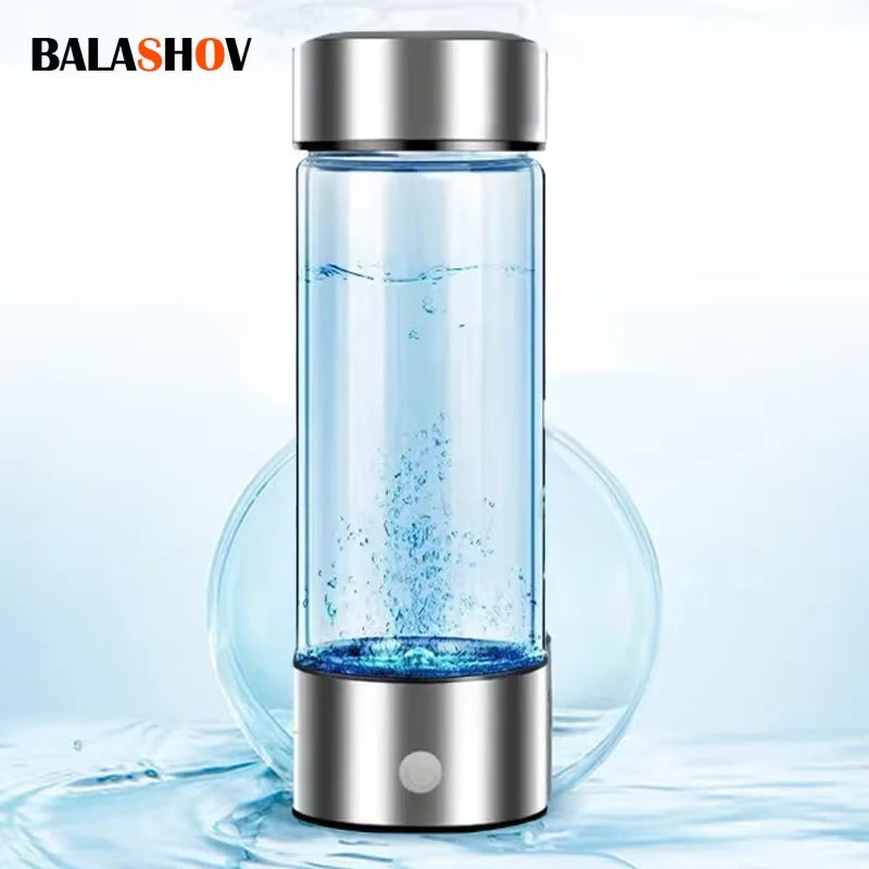 420ml Hydrogen-Rich Water Cup Electric Hydrogen Rich Water Generator Bottle Titanium Quality Filter Portable Antioxidant Lonizer - Chic Cart