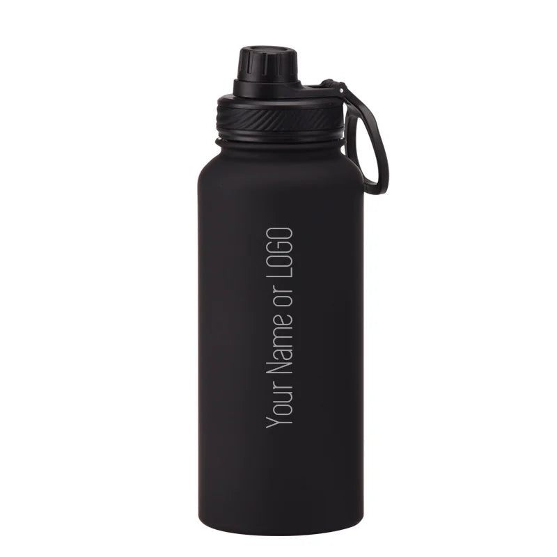 PuraCool Personalised Water Bottle | 1000ml Large Capacity Tumbler | Customised Thermal Flask | Perfect Gift - Chic Cart