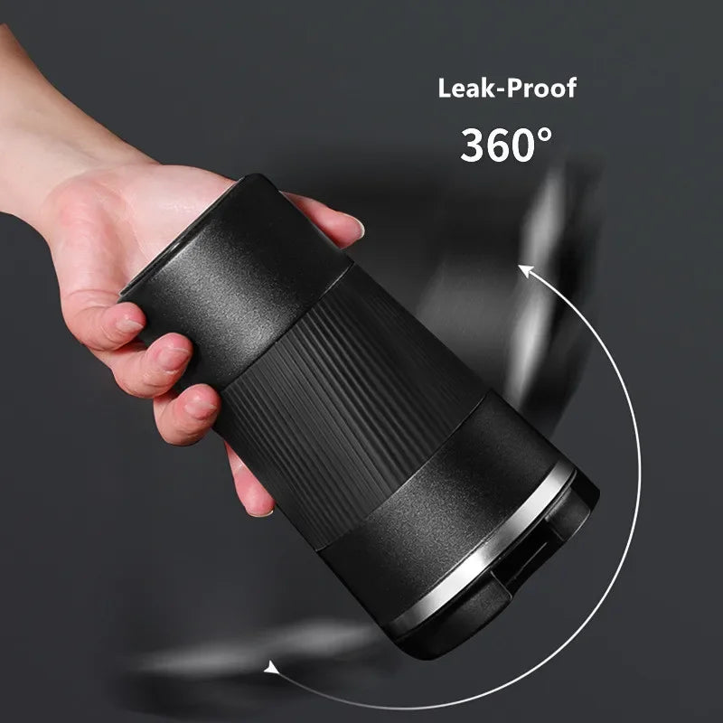 Stainless Steel Coffee Cup 1pc Outdoor Double Layer Vacuum Portable Insulation Cup Leak-Proof Non-Slip Car Vacuum FlaskVIE LENTE - Chic Cart