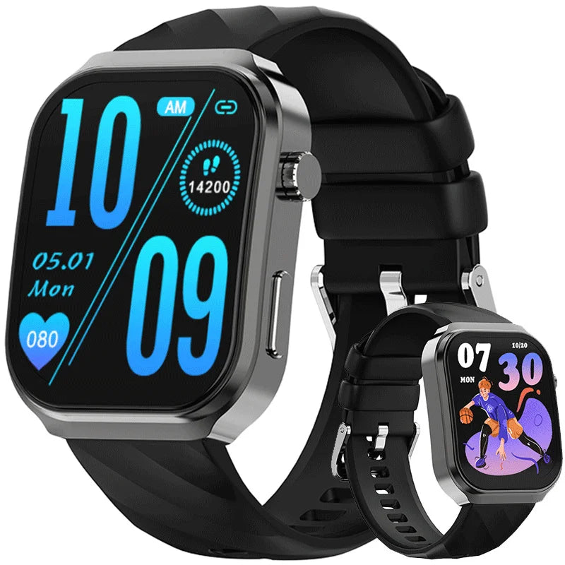 Curved Screen Smart Watch Bluetooth Voice Call Sports Waterproof Fitness Bracelet Wristwatch Clock Smartwatch Heartrate Watch - Chic Cart