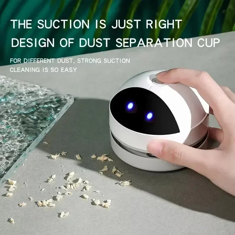 Desk Table Dust Vacuum Handheld Mini Vacuum Cleaner USB Table Sweeper Home Office Desktop Pencil Crumbs Cleaner Vacuum Cleaner - Chic Cart