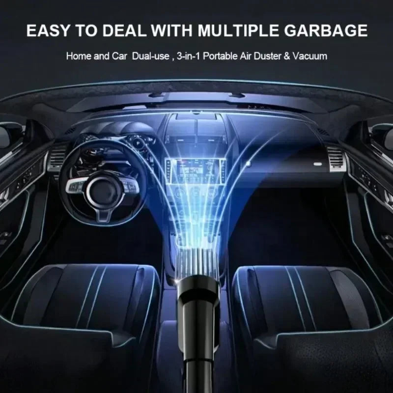 Combination Vacuum Cleaner USB Charging Car Household Vacuum Cleaner Small Car with Fully Automatic High Power Powerful Cleaning - Chic Cart