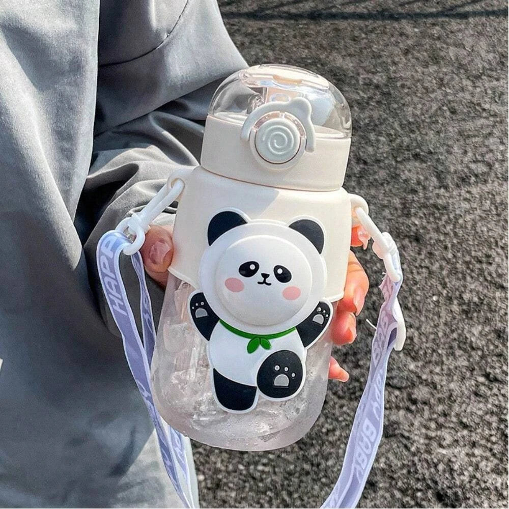 1pc 700ml Cute Animal Straw Cup - Portable, Leakproof, Large Capacity Water Bottle - Perfect For Outdoor Sports And Travel - Chic Cart