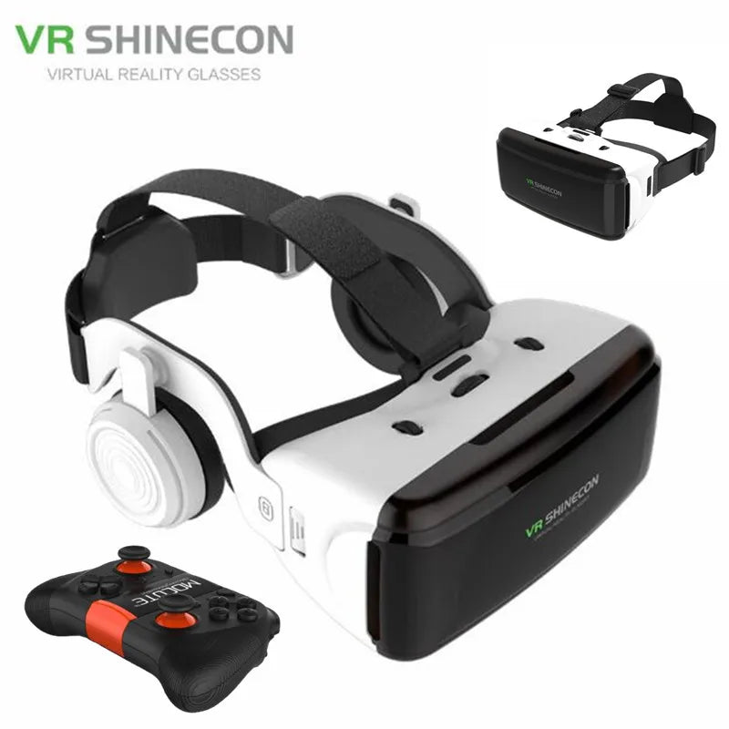 Original VR Virtual Reality VR Glasses Vrgame Google Cardboard Box Headset Helmet Watch 3D Videos for Smartphone,Wireless Rocker - Chic Cart