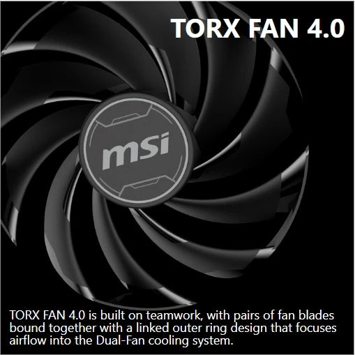 Original Msi GeForce RTX 4060 VENTUS 2X BLACK 8G OC Computer Graphics Card 550W Esports Game Dual Fan Graphics Card - Chic Cart