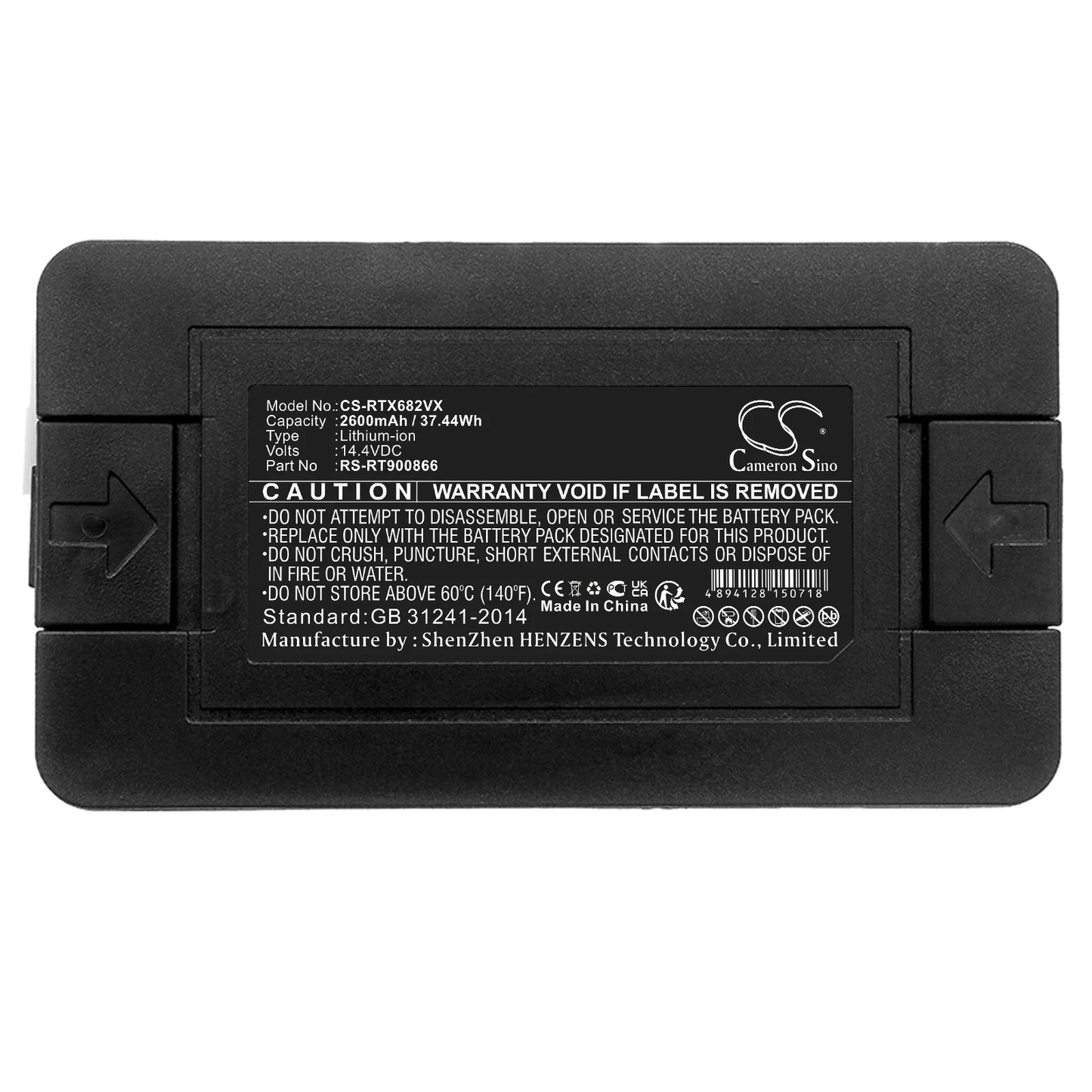 Li-ion Vacuum Battery for Fakir,Rowenta,Bagotte,Tefal,14.4V,2600mAh,Robert II,RR7245WH/NS1,RR687,Explorer 20,RG6825,BAGOTTE - Chic Cart