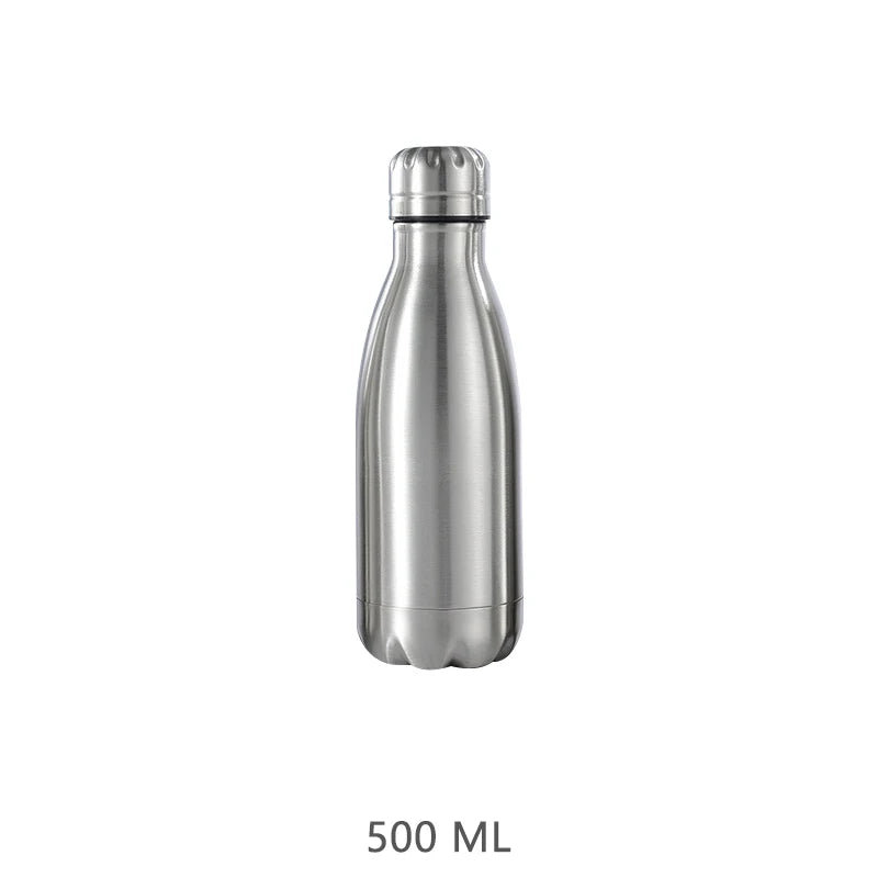 Stainless Steel Water Bottle Cycling Sports Drinking Cup Leakproof Portable Water Bottles Outdoor Camping Hiking Gym Kettle 2024 - Chic Cart