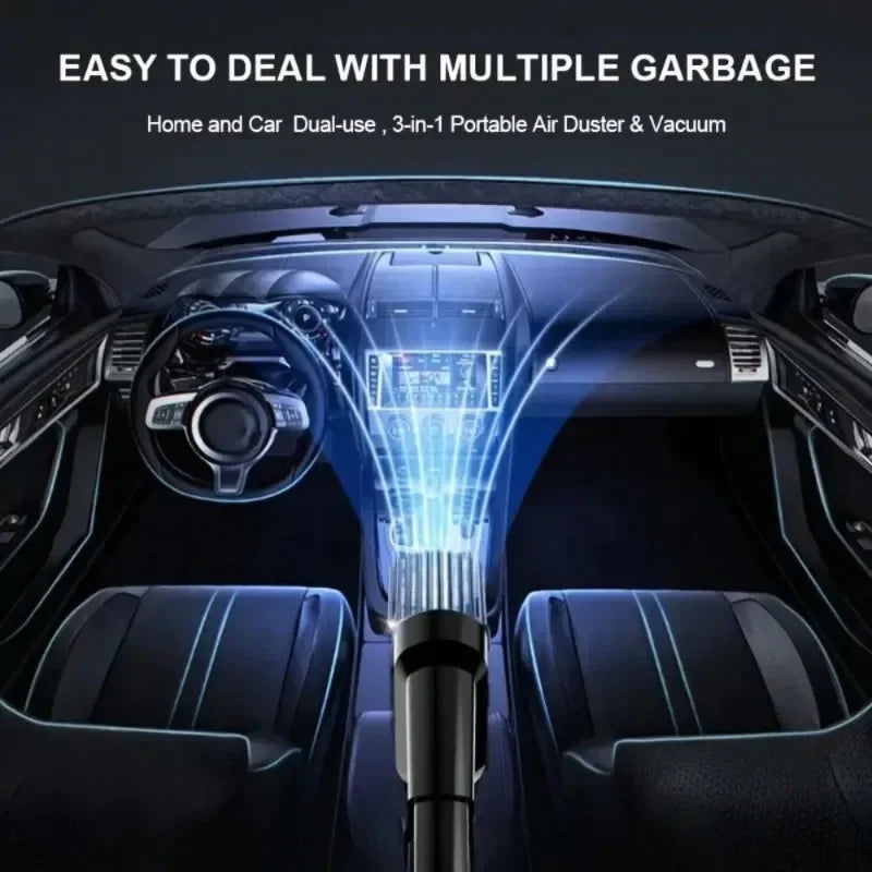 Combination Vacuum Cleaner USB Charging Car Household Vacuum Cleaner Small Car with Fully Automatic High Power Powerful Cleaning - Chic Cart