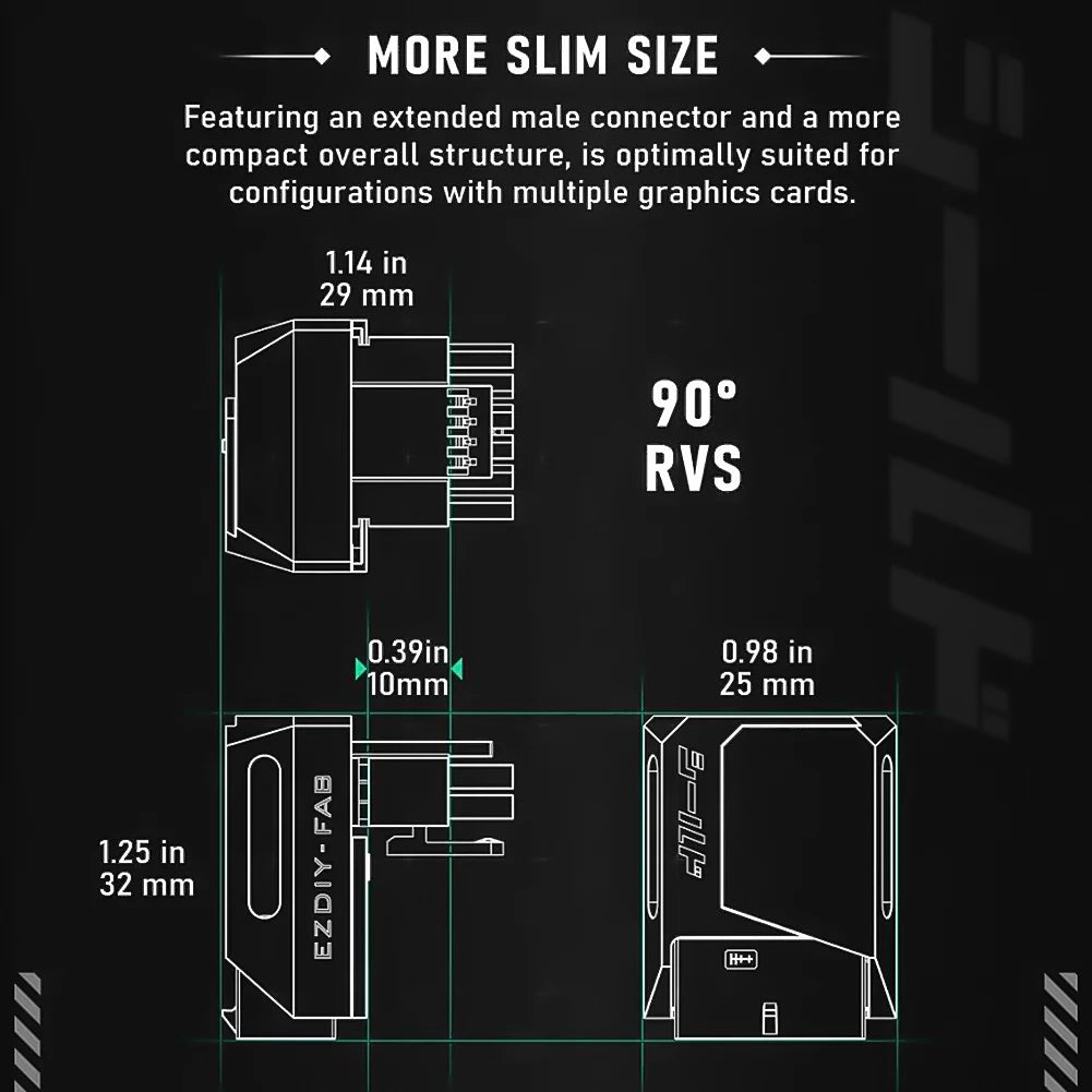 600W 12+4pin GPU Power Connector 16pin 12VHPWR GPU Male To Female Connector for RTX 3090Ti 4070Ti 4080 4090 Graphics Cards - Chic Cart