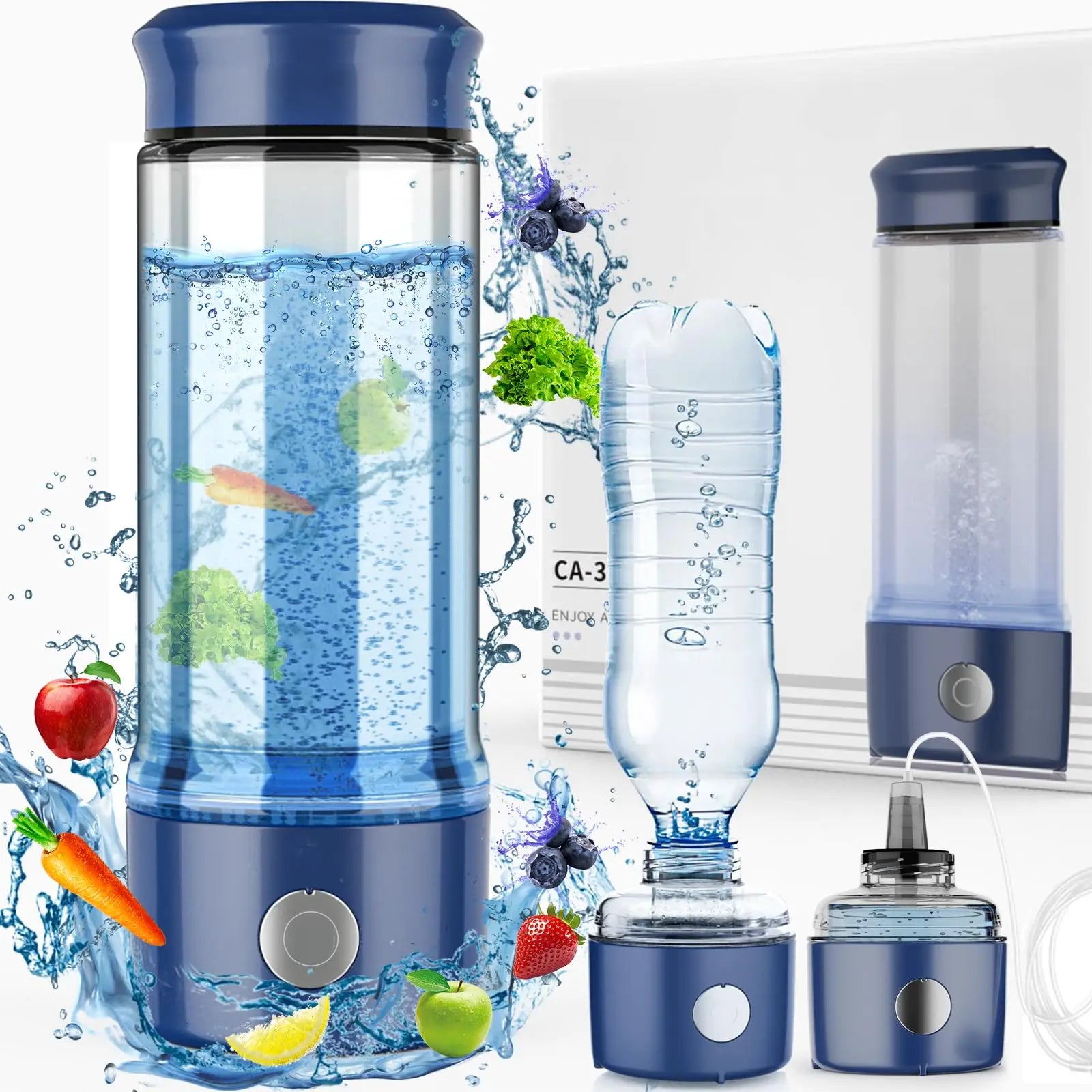 Cawolo New Design Hydrogen and oxyge Separation PEM Technology H2 Water Tumbler Portable Hydrogen Water Generator Bottle - Chic Cart