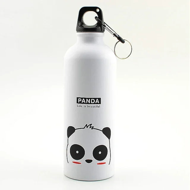 Aluminium Cartoon Sports Mug Cartoon Image Children's Water Cup Stainless Steel Water Bottle with Lid Insulated Mug Coffee Mug - Chic Cart