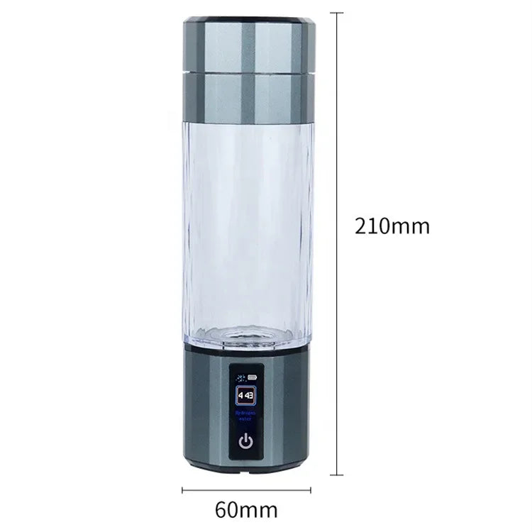 New Technology Sport Portable Hydrogen Water Bottle 9000ppb+ H2 Hydrogen water generator cup  with colored lights - Chic Cart