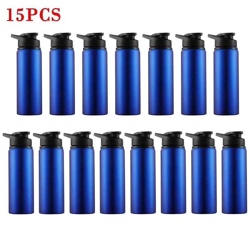 15PCS Stainless Steel Water Bottle Bicycle Riding Drinking Water Bottle Outdoor Sport Travel Mug Metal Stainless Steel Bottle - Chic Cart