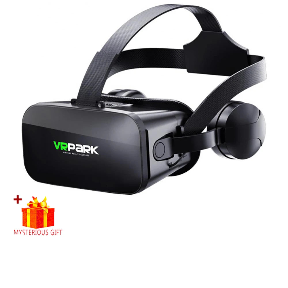 VR Glasses 3D Virtual Reality Headset Helmet For Phone Lenses Goggles Devices Viar Smart Smartphones Controller Cell Game Viewer - Chic Cart