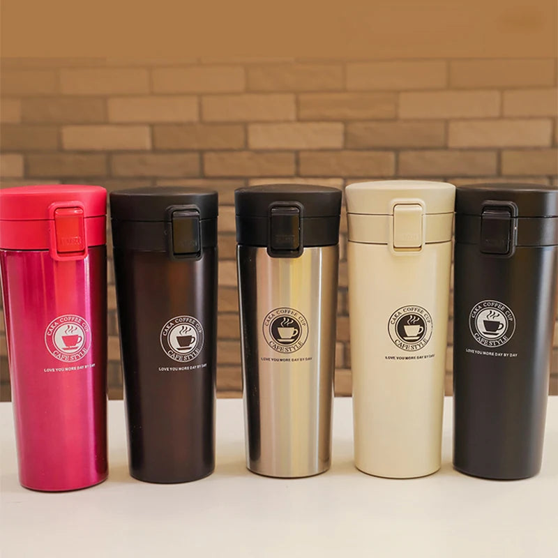 Thermal Mug Double Wall 304 Stainless Steel Coffee Cup Vacuum Flask Thermos Water Bottle Tea Coffee Leak-proof Thermos Mug - Chic Cart