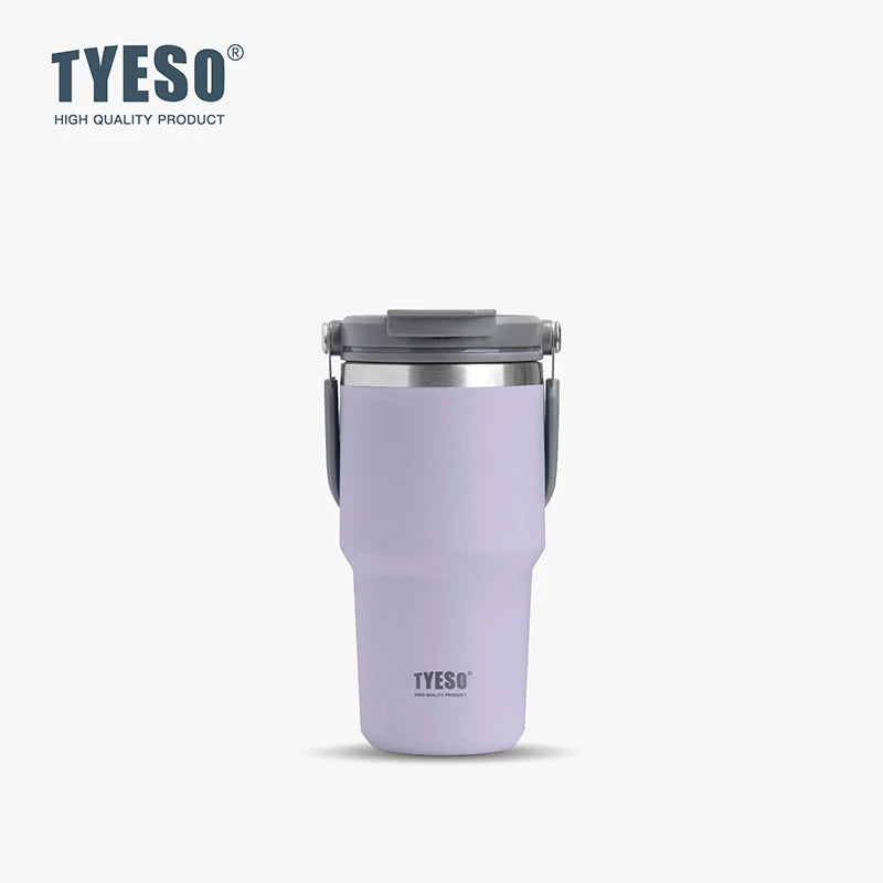 Tyeso Stainless Steel Coffee Cup 8826 Double-layer Insulation Large Capacity Cold And Hot Travel Cup Vacuum Thermos Bottle - Chic Cart