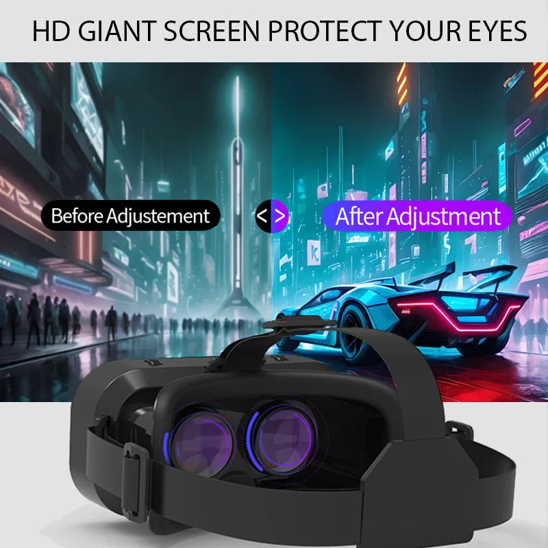 G10 IMAX Giant Screen VR Glasses 3D Virtual Reality Box Google Cardboard Helmet for 4.7-7 inch Smartphone Support Joystick - Chic Cart