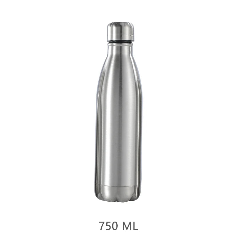 Stainless Steel Water Bottle Cycling Sports Drinking Cup Leakproof Portable Water Bottles Outdoor Camping Hiking Gym Kettle 2024 - Chic Cart