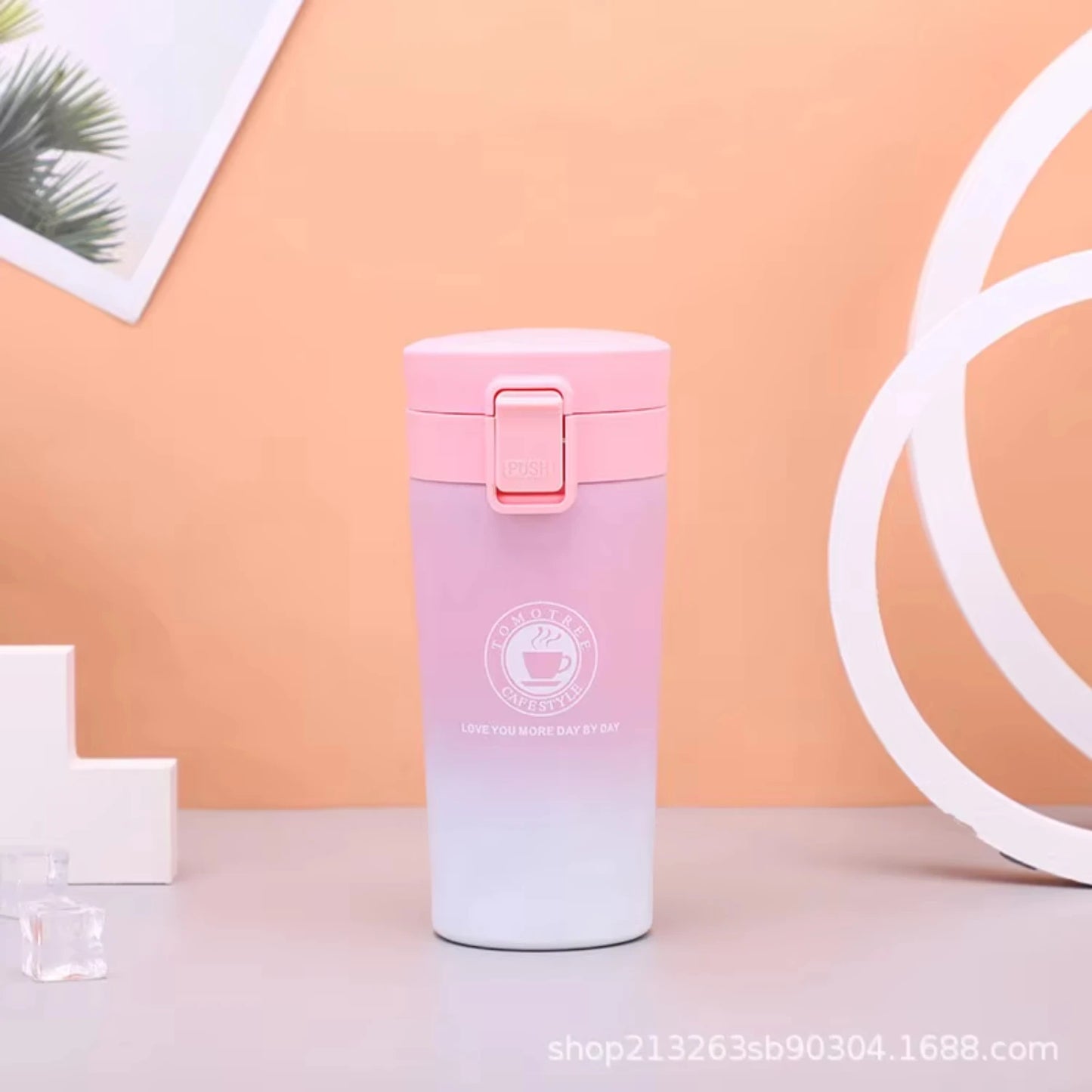 0.5L Thermal Mug Double Wall 304 Stainless Steel Coffee Cup Vacuum Flask Thermos Water Bottle Tea Coffee Leak-proof Thermos Mug - Chic Cart