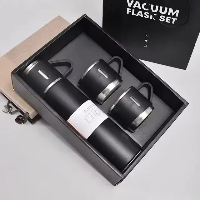 Stainless Steel Vacuum Insulated Bottle, Portable Bottle, Office Gift Set, Business Style Coffee Mug, Thermal Mug, 500ml, 304 - Chic Cart