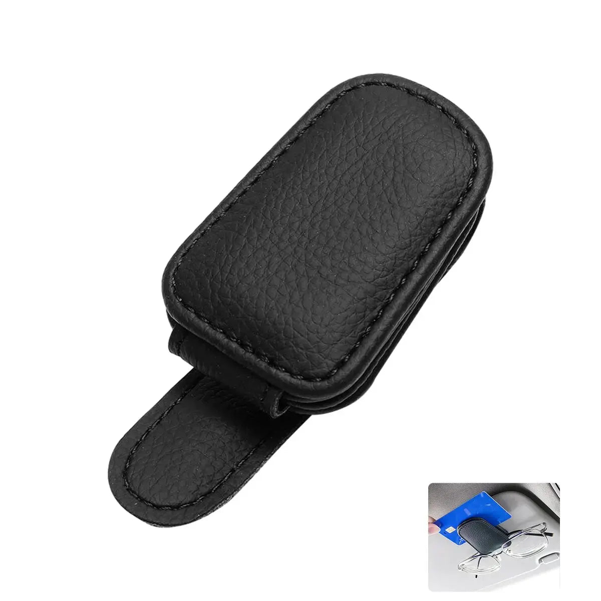 1pcs Universal Car Eyeglass Clip Sun Visor Glasses Holder Card Ticket Sunglasses Storage Holder Fastener Auto Interior Organize