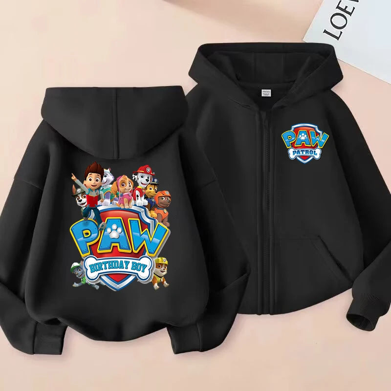 New Paw Patrol Kids Zip-up Hoodie Cartoon Anime Hoodies Winter Boys Girls Casual Warm Coat Jackets Autumn Children's Clothing - Chic Cart