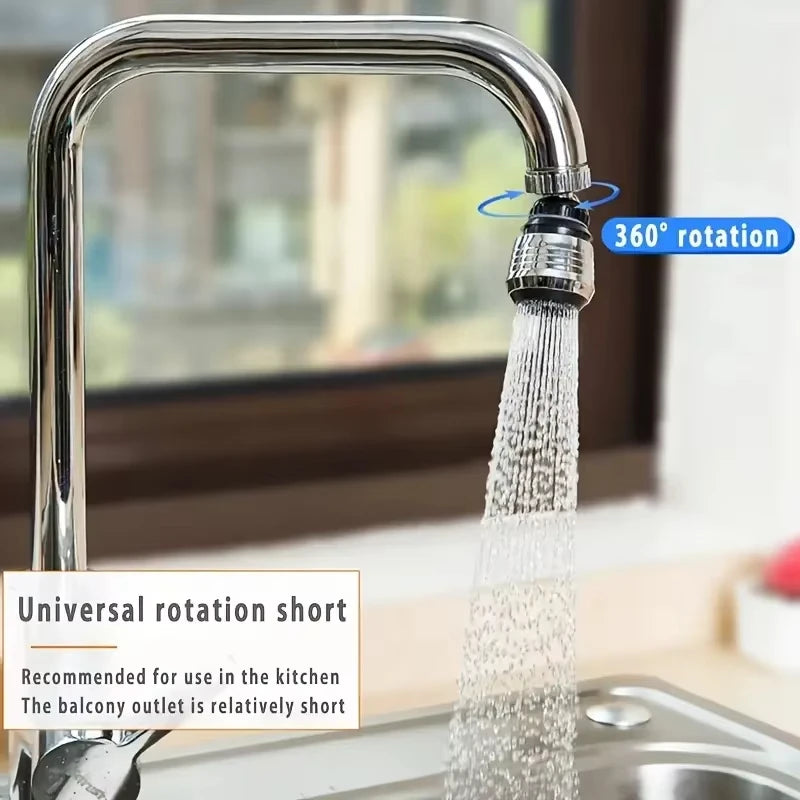 360 Degree Faucet Anti Splash Head Kitchen Water Saver Universal Rotating Bubbler Filter Nozzle Booster Nozzle Kitchen Tools - Chic Cart