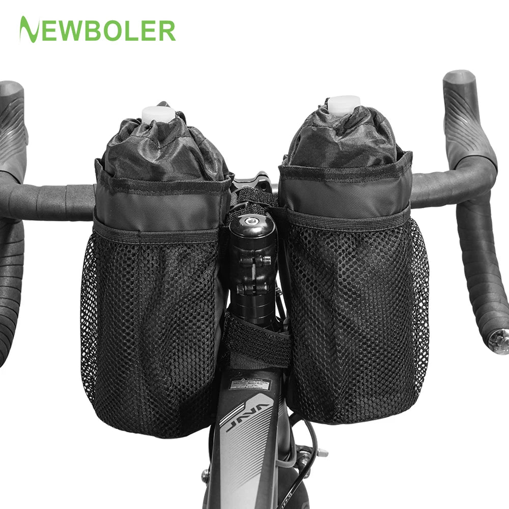 NEWBOLER Bicycle Bag Cycling Water Bottle Carrier Pouch MTB Bike Insulated Kettle Bag Riding Handlebar Bag Bicycle Accessori - Chic Cart