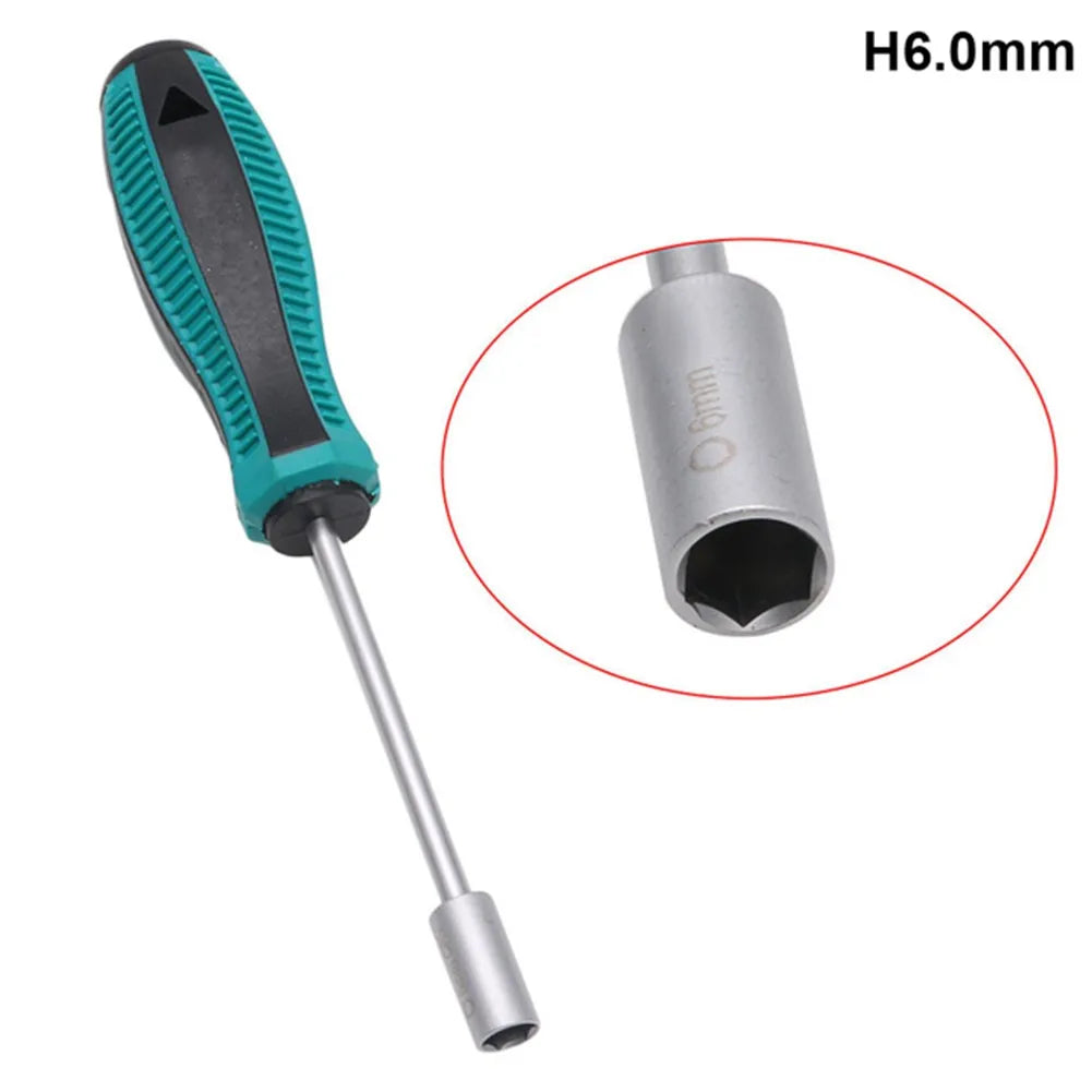 Screwdriver Hex Socket 3/3.5/4/4.5/5/5.5/6mm Wrench Socket Hexagonal Nuts Driver For Car Auto Repairing Manual Tools Accessories