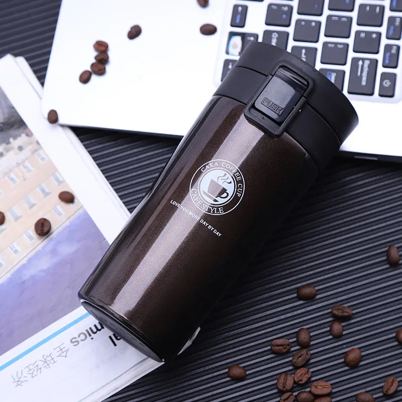 Thermal Mug Double Wall 304 Stainless Steel Coffee Cup Vacuum Flask Thermos Water Bottle Tea Coffee Leak-proof Thermos Mug - Chic Cart