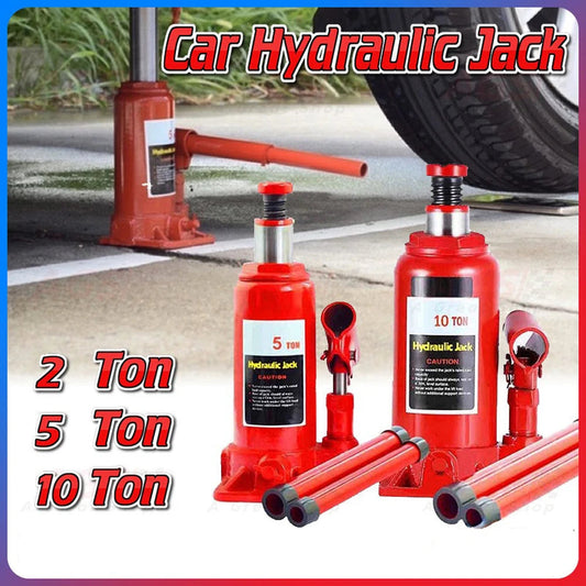 2/5/10 Ton Hydraulic Bottle Jack Car Hydraulic Jack Welded Hydraulic Car Bottle Jack for Car Pickup Truck RV Repair