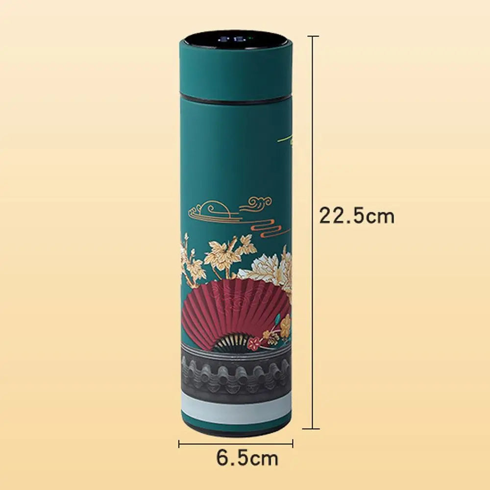 Vacuum Flasks LED Display Miniature Water Bottle Chinese Style Thermos cup Intelligent Temperature Display Premium Travel  Mug - Chic Cart