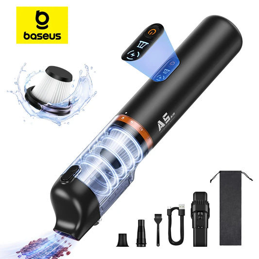 Baseus A5 Air Car Vacuum Cleaner 2-in-1 Powerful Wireless Cleaner Strong Suction Handheld Car Cleaning Portable Home Appliance - Chic Cart