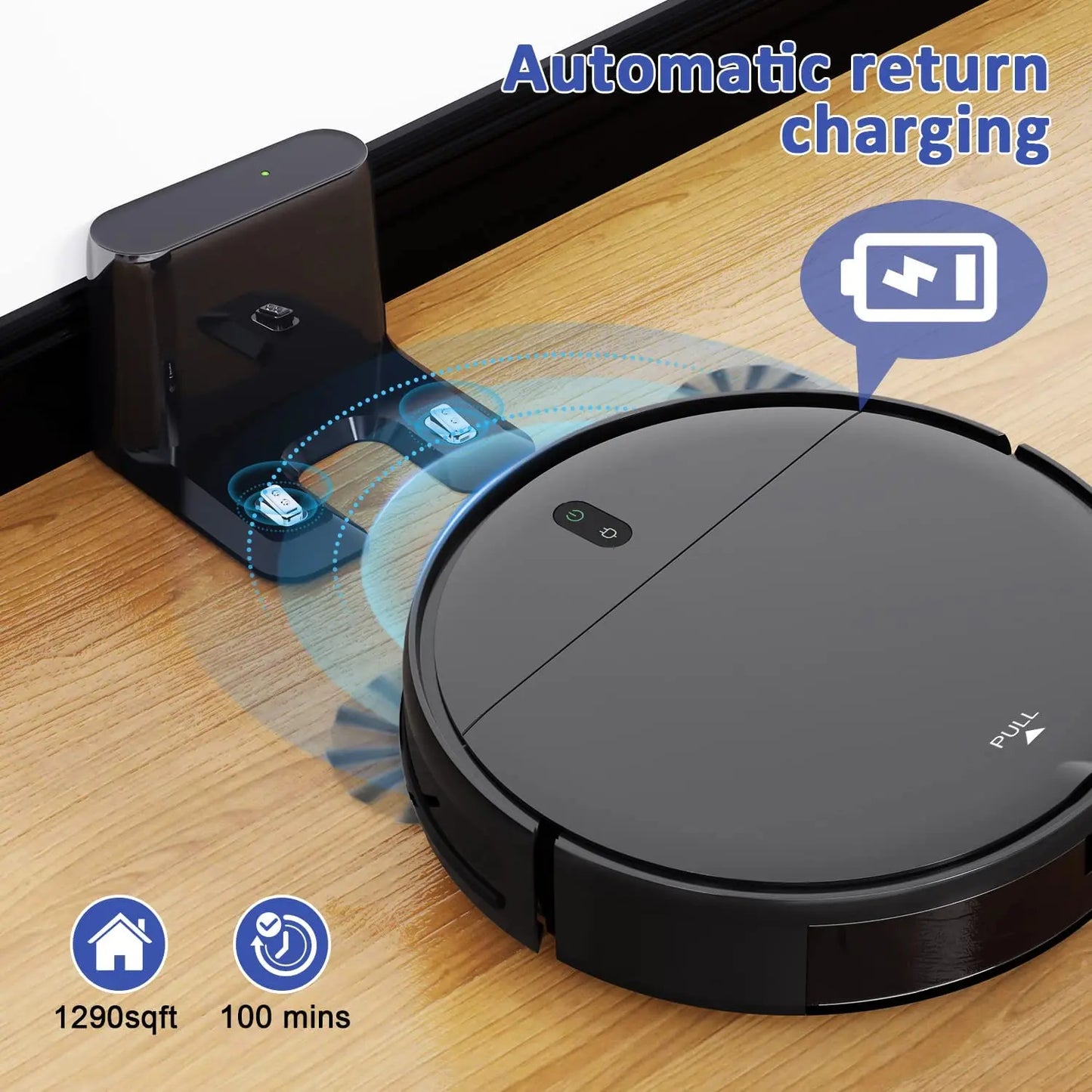 GOOVI BR151 Robot Vacuum Cleaner 6000Pa Strong Suction 2500mAh Battery 3in1 Mopping Sweeping Suction Smart Home Support Wifi - Chic Cart