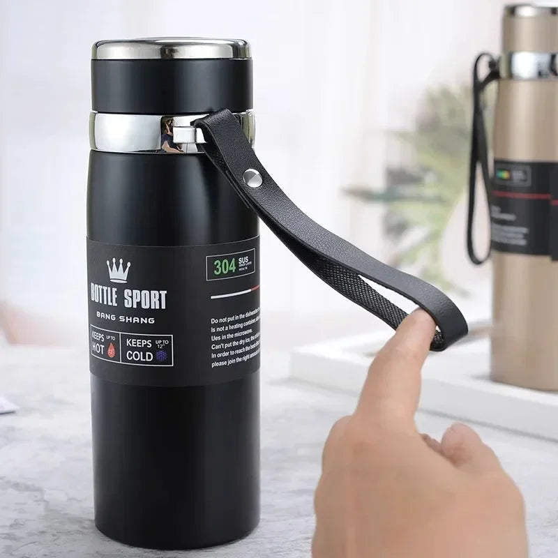 Thermal Water Bottle Keep Cold and Hot Water Bottle Thermos for Coffee Tea Vacuum Flasks Stainless Steel Thermos Bottle gifts - Chic Cart